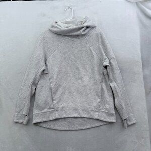 Nike Tech Fleece Hoodie Womens M Gray Pullover Sweatshirt Sports Activewear